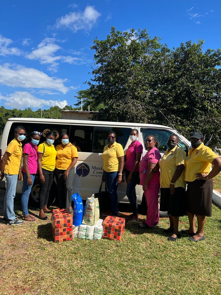 Friends of Porus volunteers in the community of Porus, Jamaica